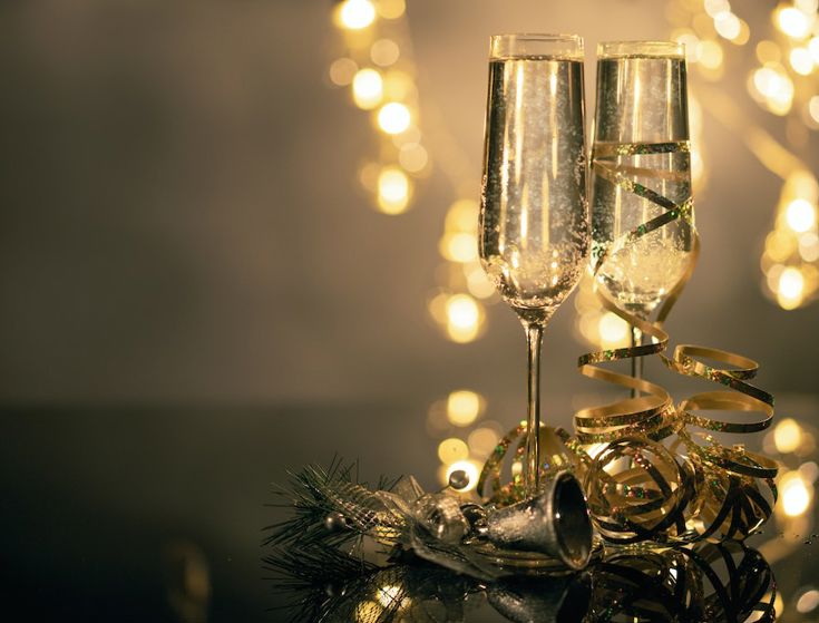 Christmas Champagne Glasses